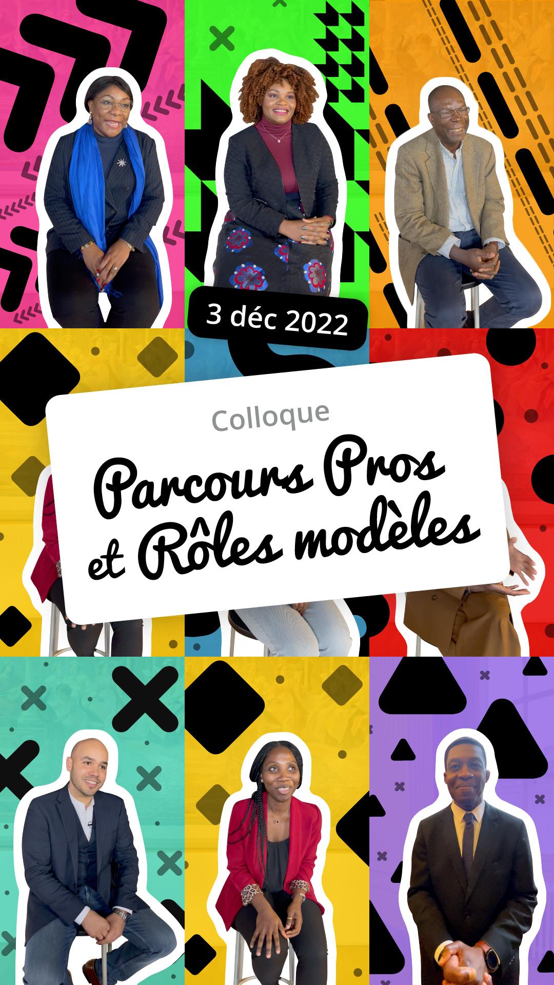 Générique de la vidéo récapitulative du colloque "Parcours pros et rôles modèles" qui a eu lieu le 3 décembre 2022 à la mairie du 10ème arrondissement de Paris